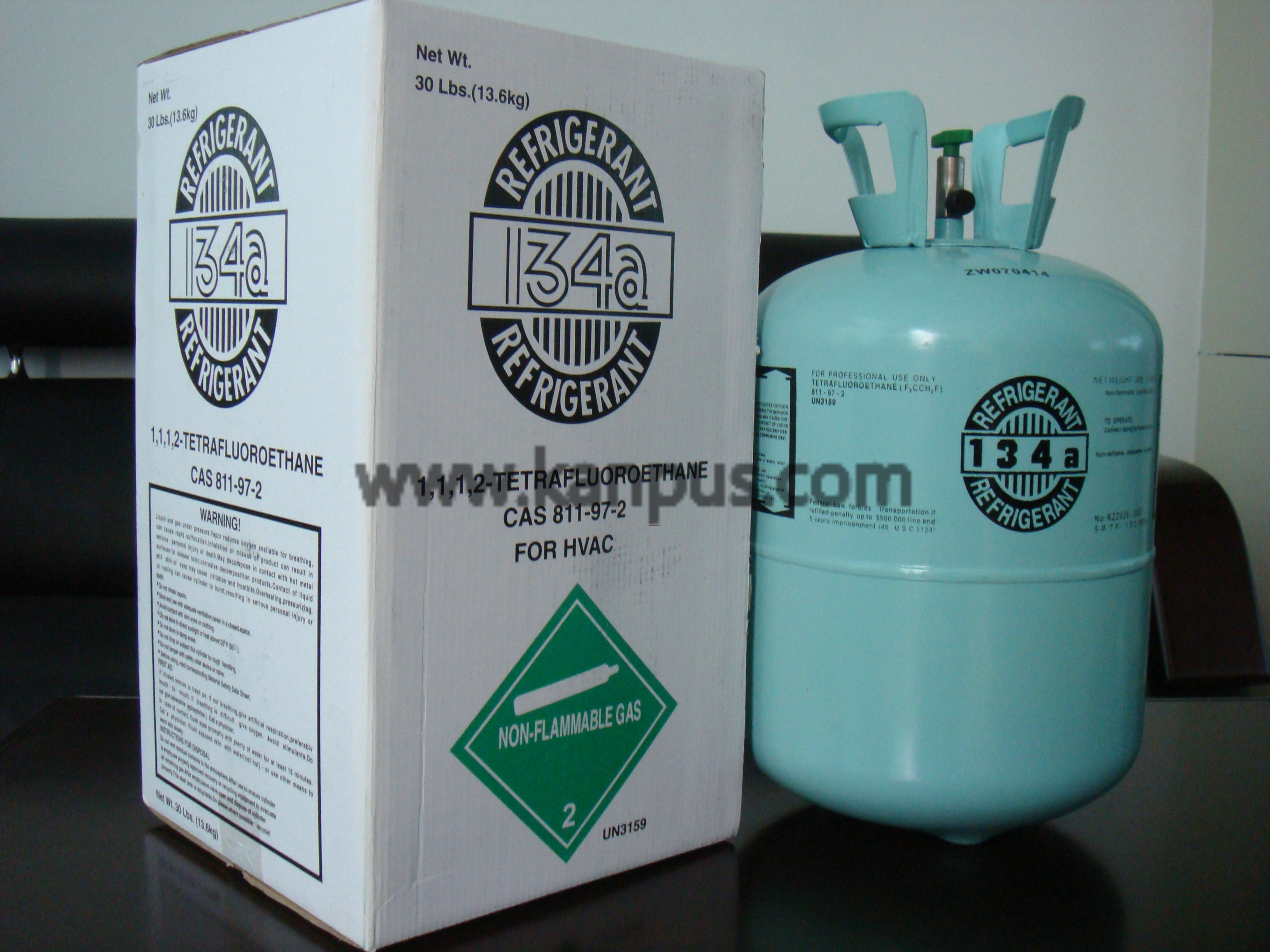 refrigerant R134a, refrigeration gas R134a white carton