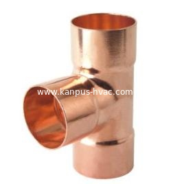 Copper Equal Tee C x C x C, copper tee, copper fitting, ACR pipe fitting