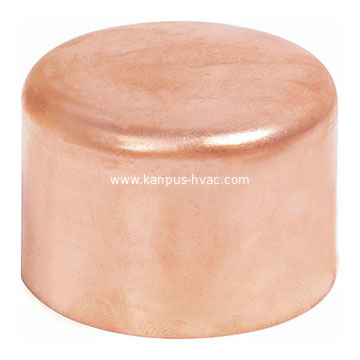 Copper pipeline cap, copper cap, copper fitting, ASME B16.22 pipe fitting