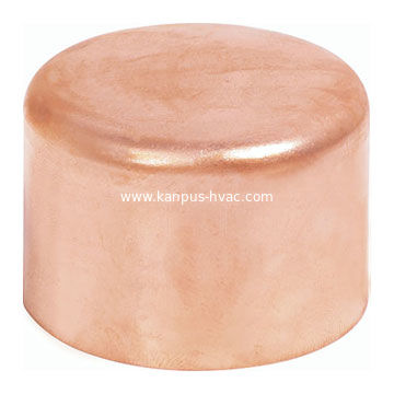 Copper pipeline cap, copper cap, copper fitting, copper pipe fitting