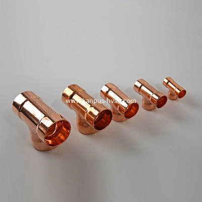 Copper Equal Tee C x C x C, copper tee, copper fitting, ACR pipe fitting