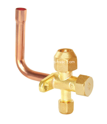 Air Conditioner Service Valve, split brass valve, A/C valve, HVAC/R part, refrigeration brass valve