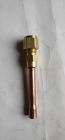 Refrigeration access valve, charging valve, copper valve with brass capped nut, HVAC/R parts