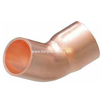 45 degree copper elbow C x C, (copper fitting, copper plumbing fitting, HVAC/R fitting)