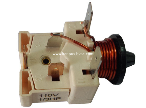 Refrigerator White Danfoss short relay A-004 (compressor parts, A/C spare parts, HVAC/R part, refrigerator part)