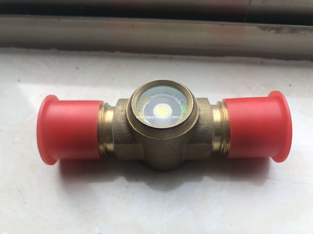 Hermetic Sight Glass for Air Conditioning &Refrigeration, flare sight glass, brass indicator
