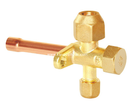 Air Conditioner Service Valve， split brass valve, A/C valve, HVAC/R valve, refrigeration brass valve