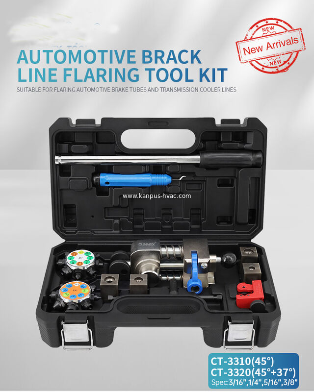 Automotive brake tube flaring tool KIT CT-3300, (refrigeration tool, hand tool, HVAC/R tool)