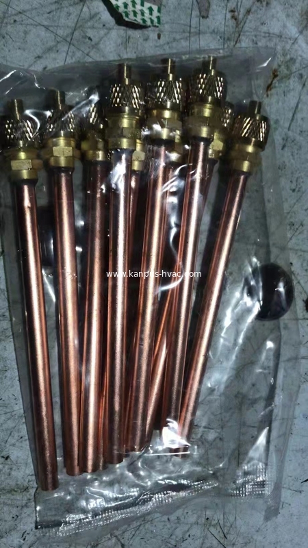 Refrigeration copper access valve, charging valve, HVAC valve 1/4", refrigeration valve, ACR valve