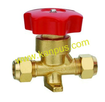 Refrigeration Flare type brass hand valve (shut off valve)