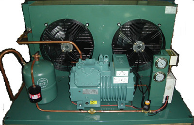 semi-hermetic condenser unit (refrigeration condensing unit, ACR unit, HVAC/R equipment)